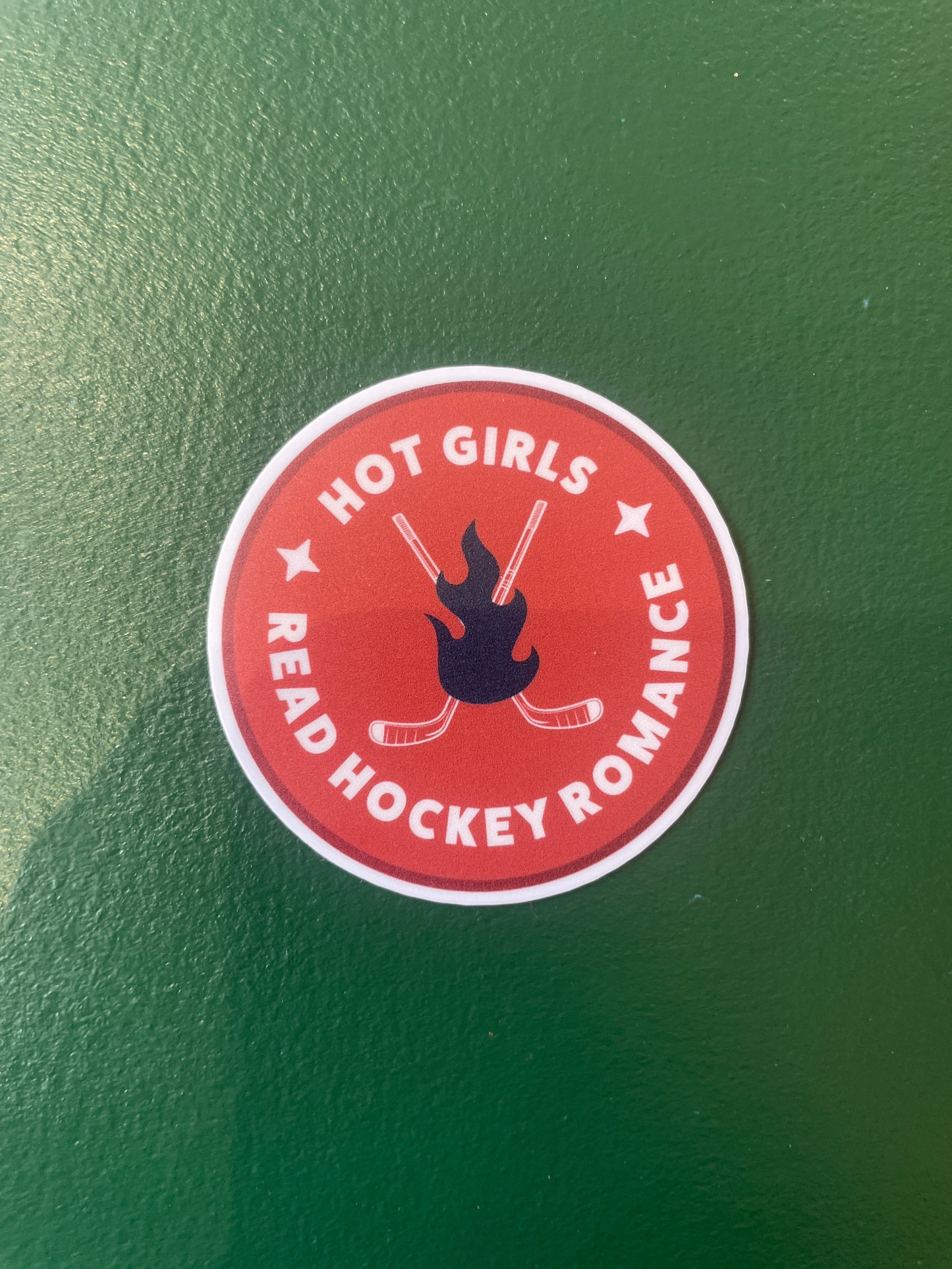 Hot Girls Read Hockey Romance Sticker