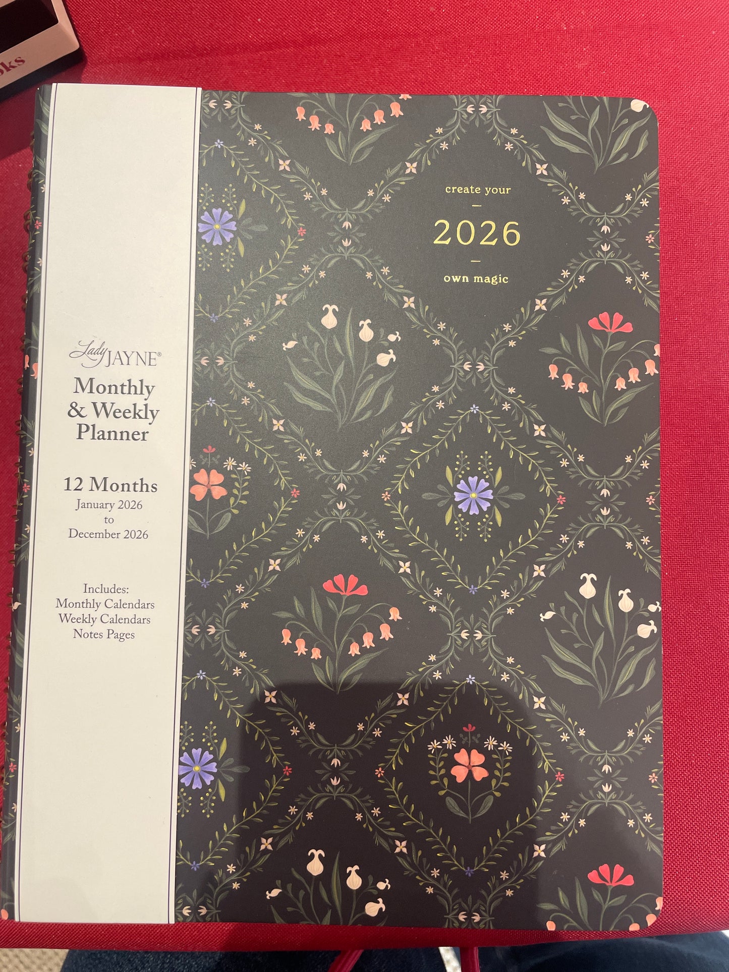 Lady Jayne monthly and weekly planner