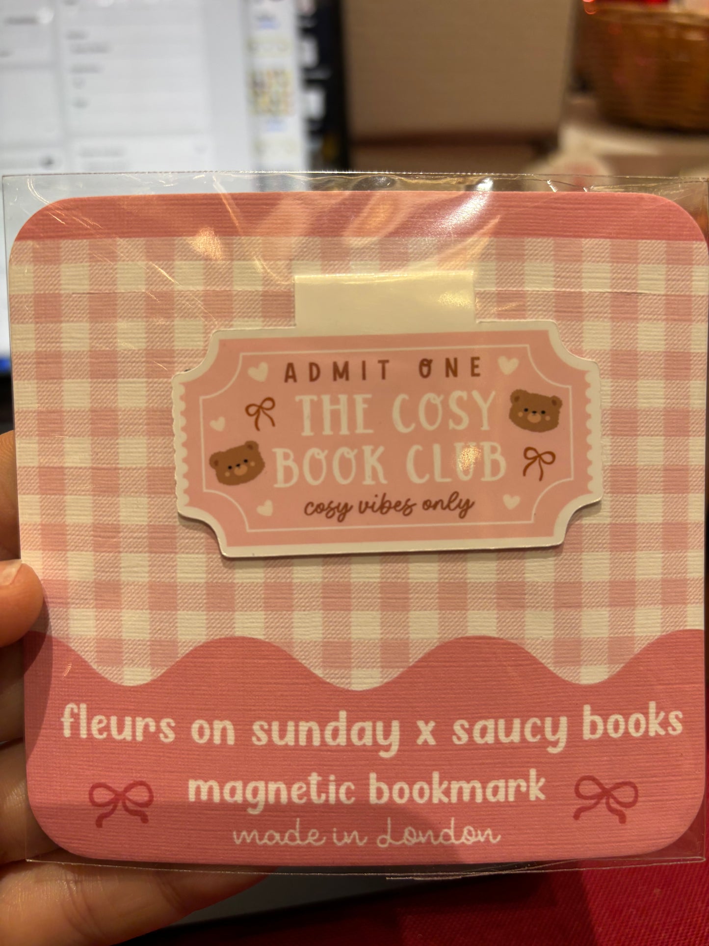 Cosy Book Club Magnetic Bookmark