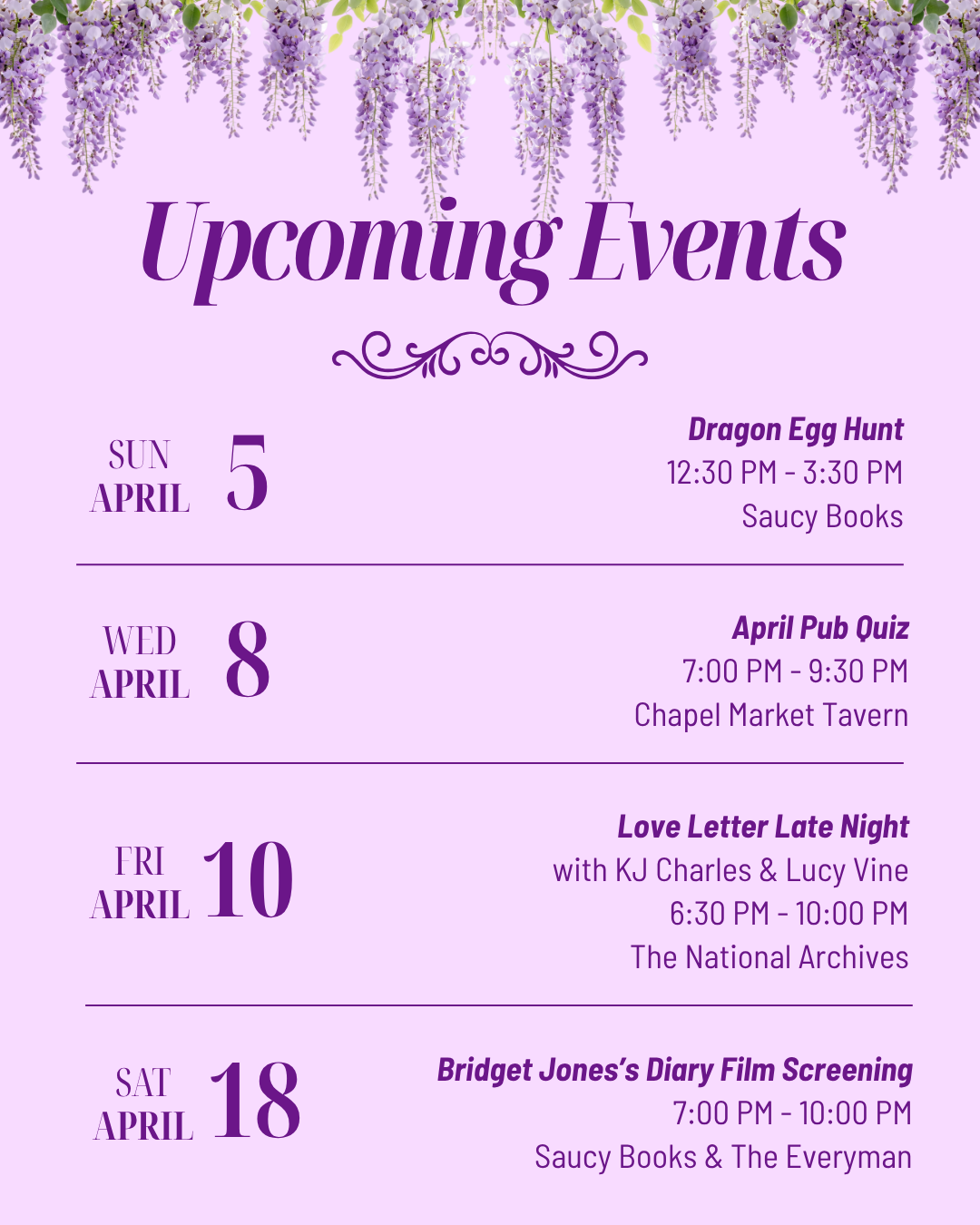 Upcoming Events