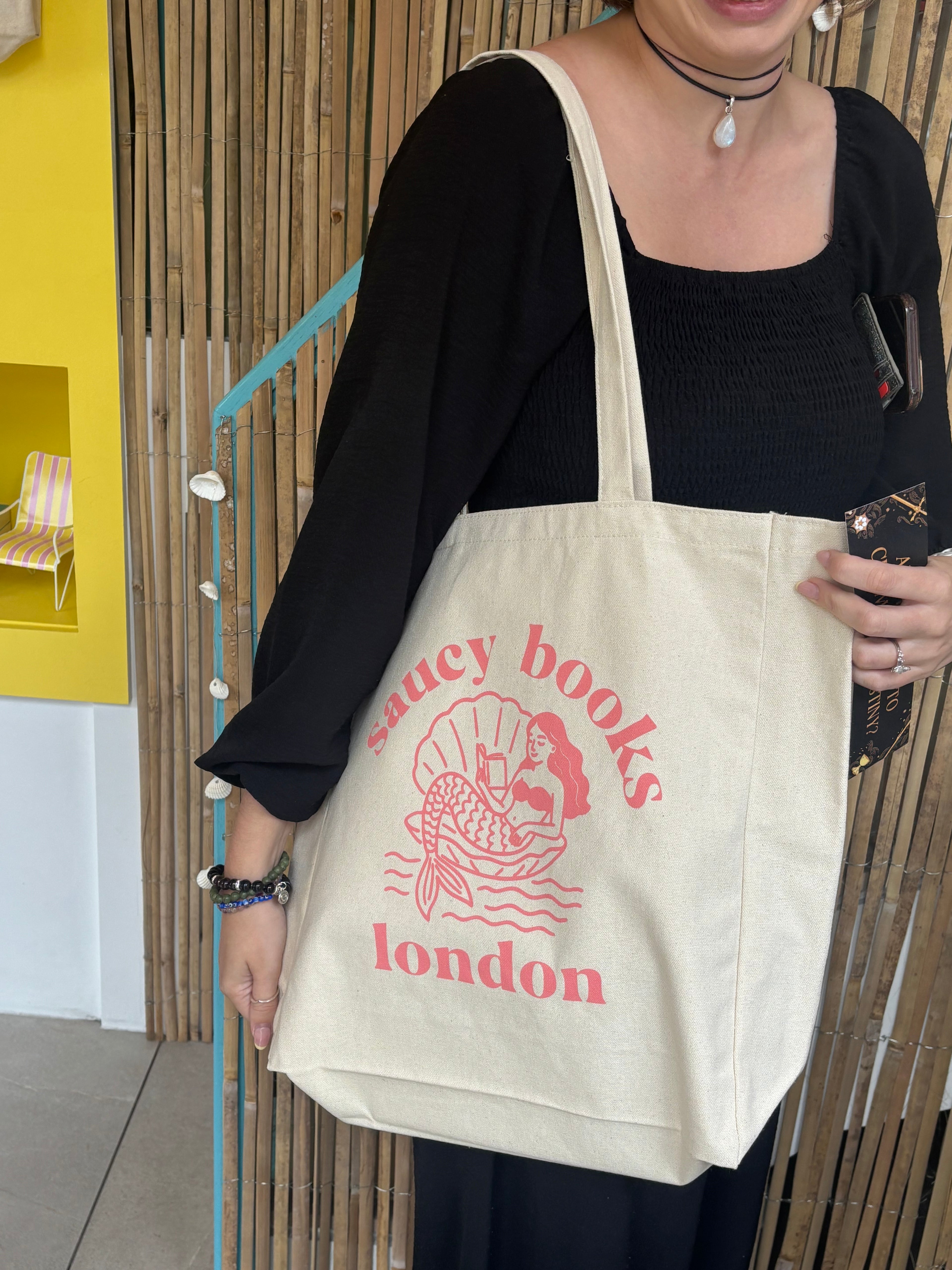 Classic Saucy Books Tote - Chapter One Logo