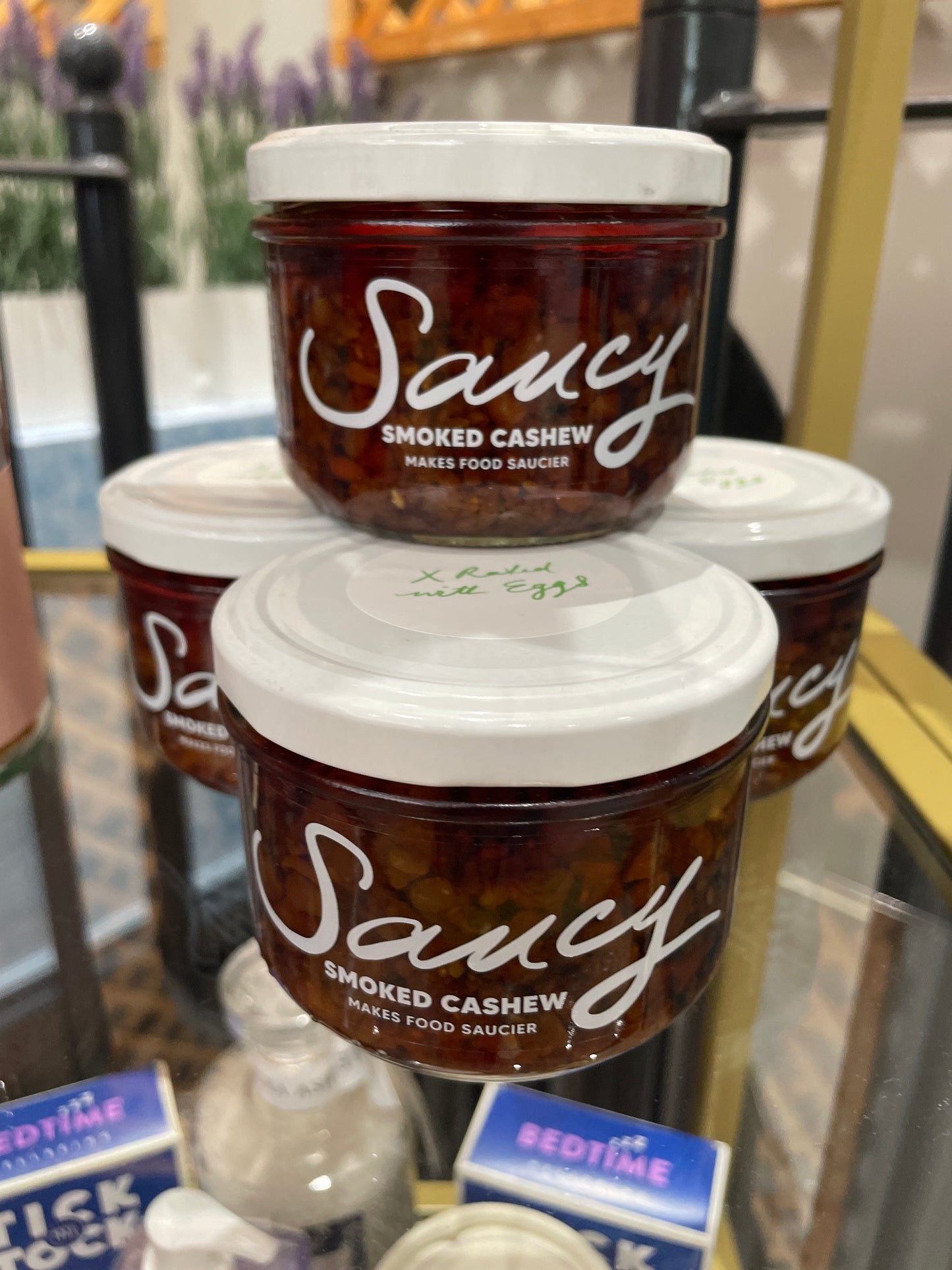 Saucy smoked cashew