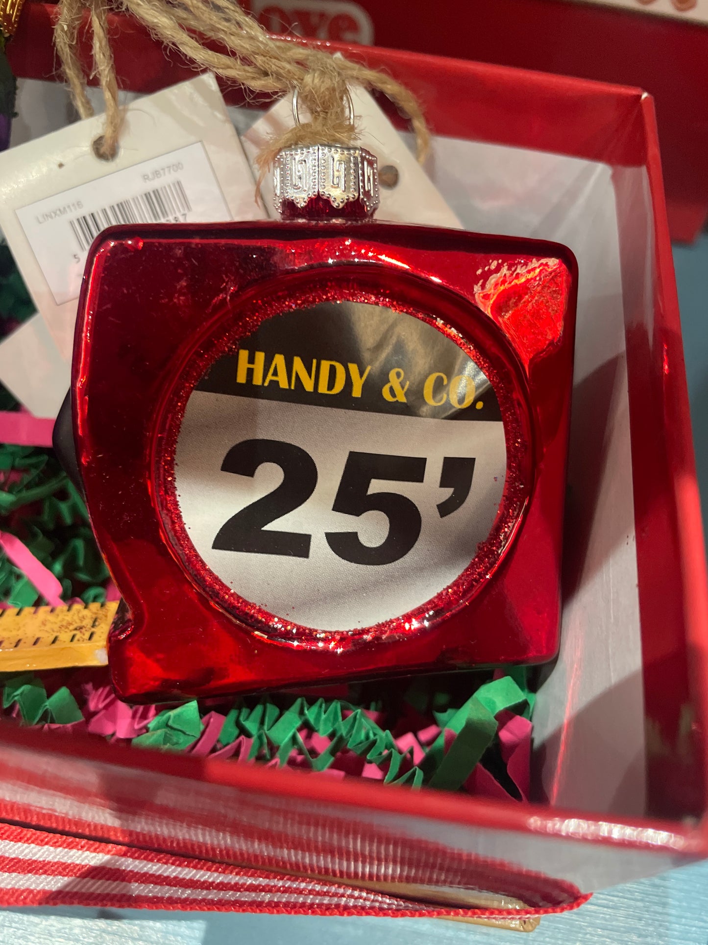Measuring tape bauble