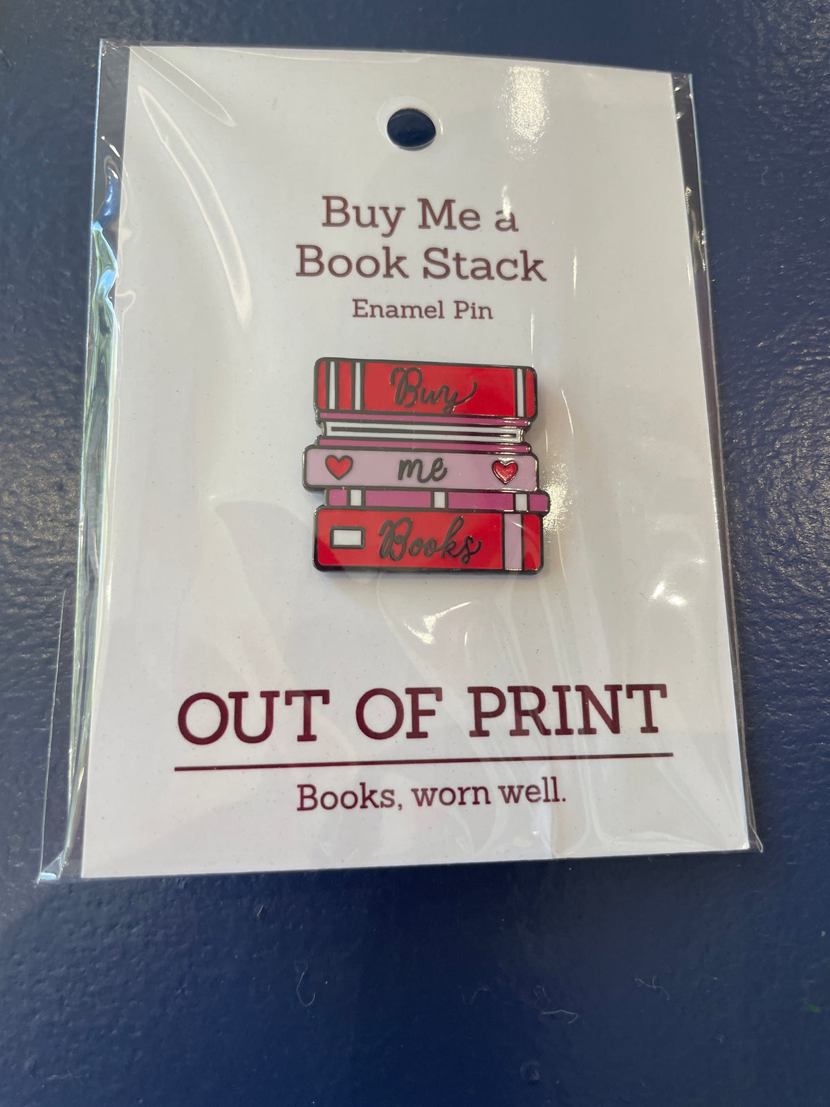 Buy me a book pin