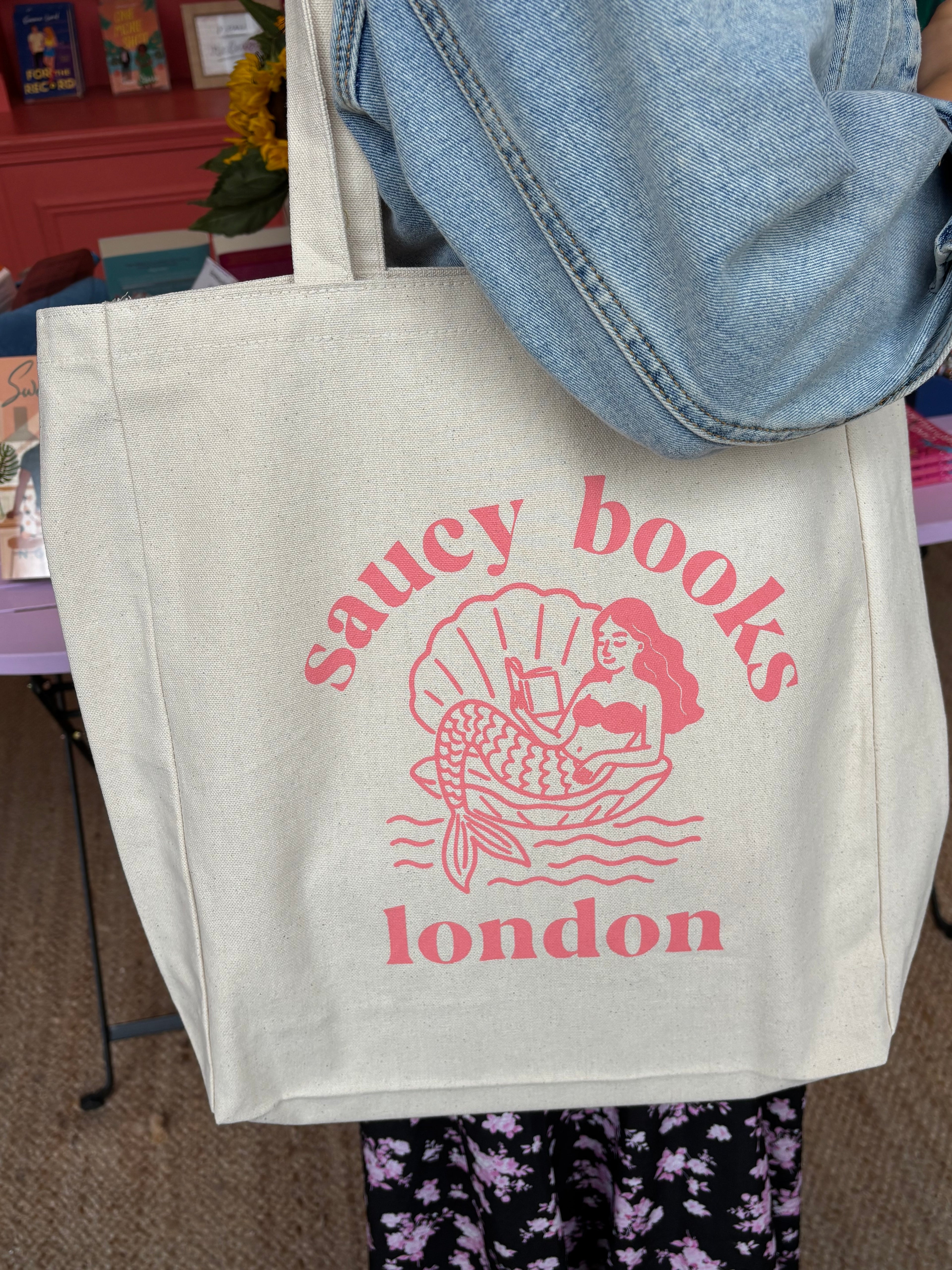 Classic Saucy Books Tote - Chapter One Logo