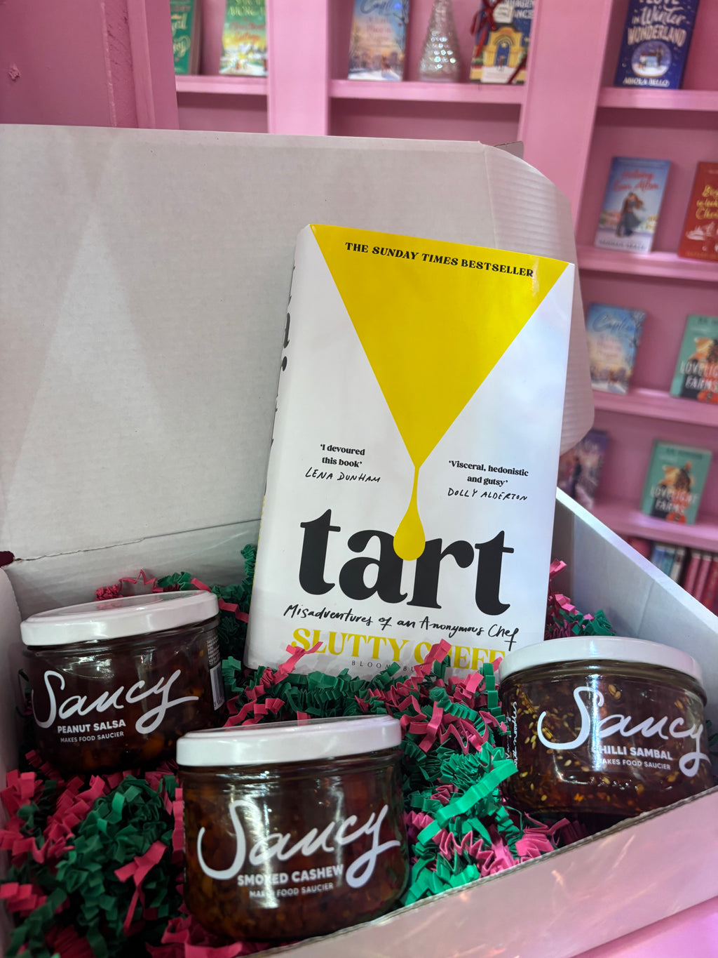 🍽️ Foodie Lovers Box: Signed Hardback of Tart + Three Saucy Small-Batch Sauces