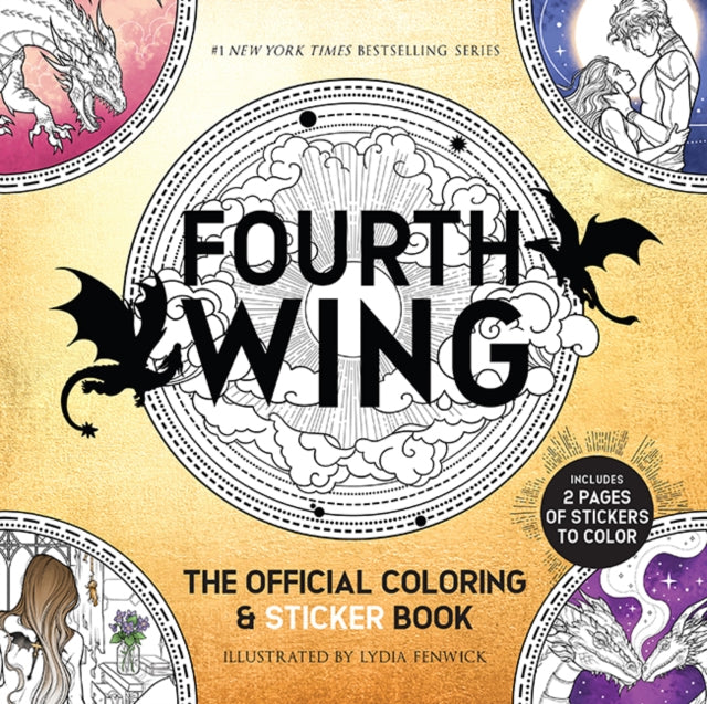 Fourth Wing: The Official Coloring & Sticker Book : Includes 2 Pages of Stickers to Color-9780486856278