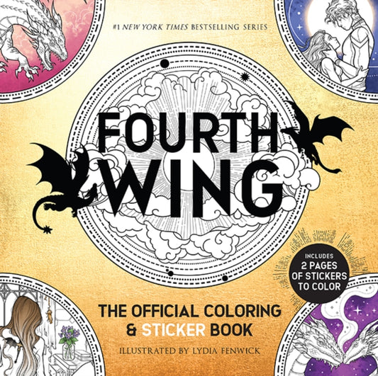 Fourth Wing: The Official Coloring & Sticker Book : Includes 2 Pages of Stickers to Color-9780486856278