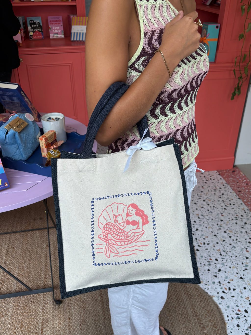 Saucy Books Jute Shopper