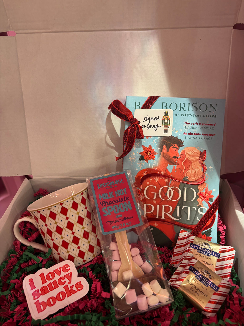 🎄 Holiday Spirits Box: Signed Good Spirits + Cozy Holiday Treats