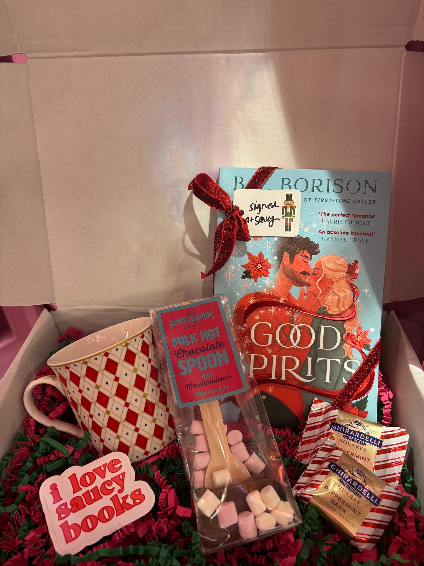🎄 Holiday Spirits Box: Signed Good Spirits + Cozy Holiday Treats