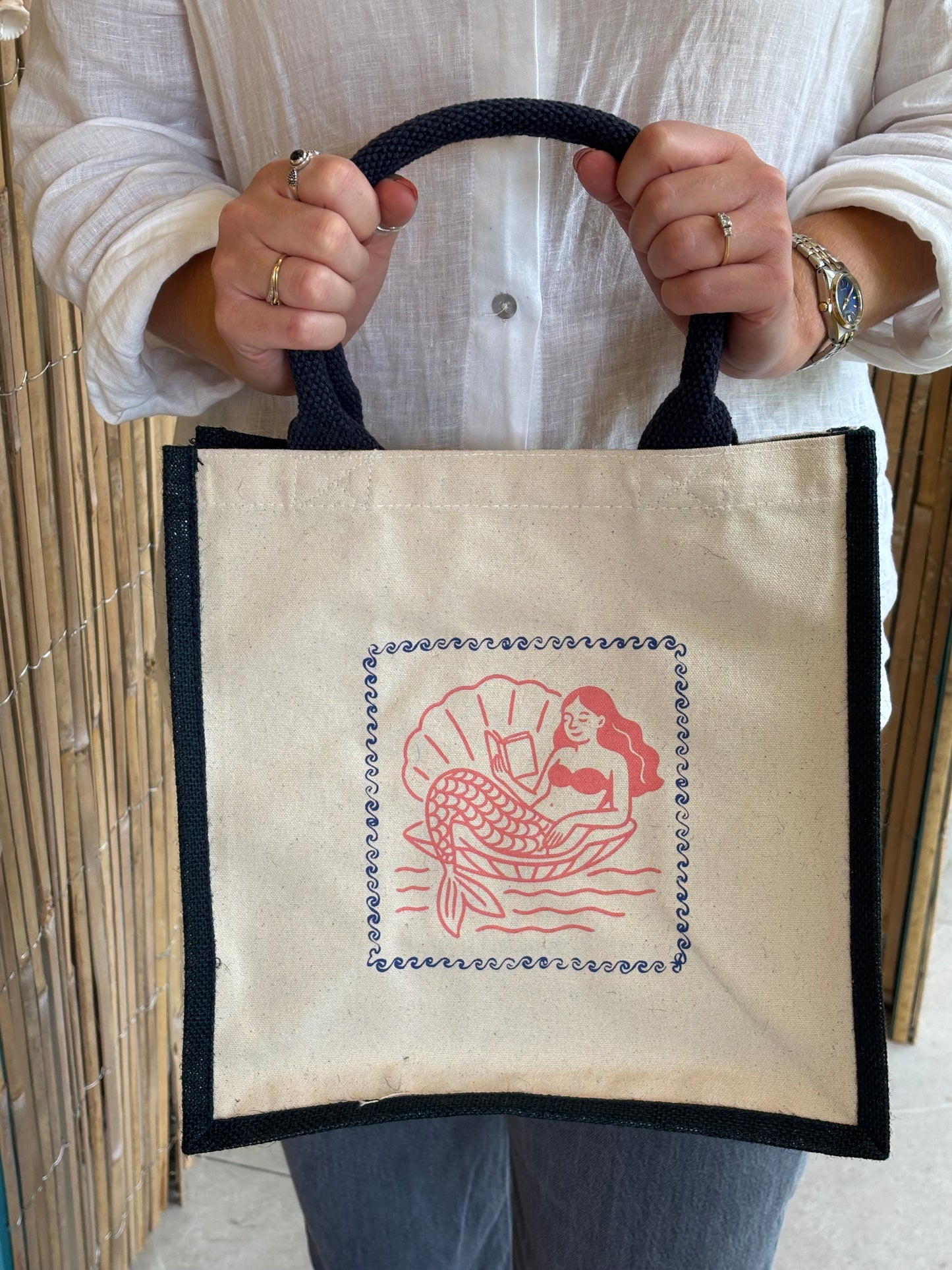 Saucy Books Jute Shopper