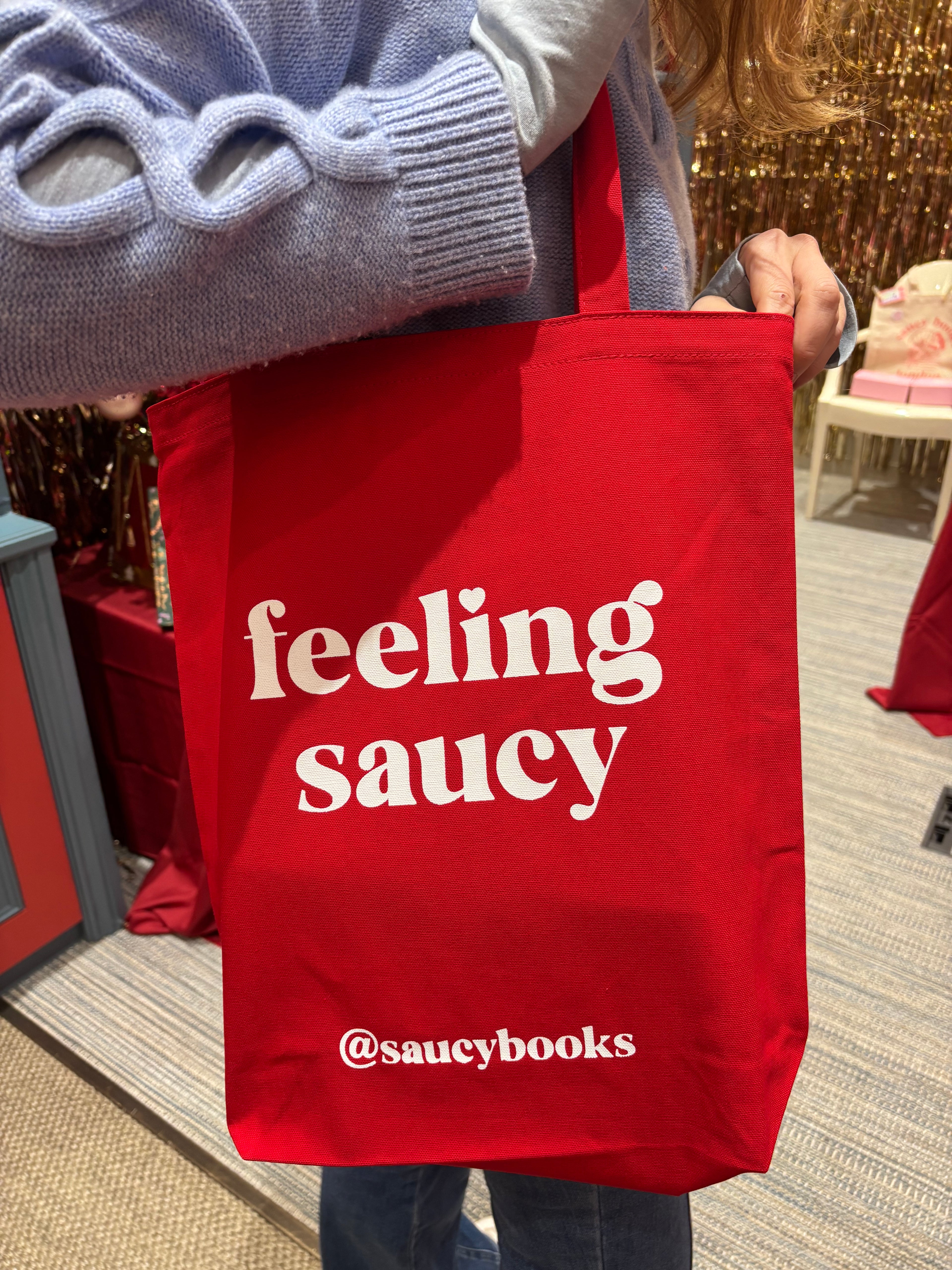 ❤️ Feeling Saucy Tote - Cherry Red