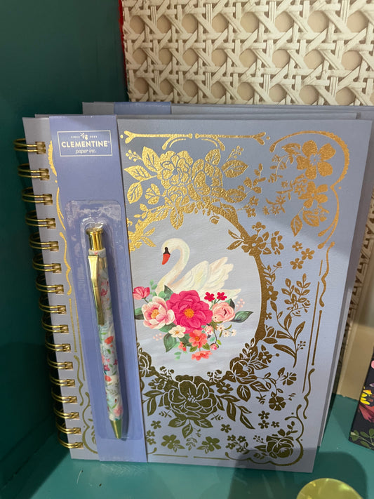 Swan book with pen