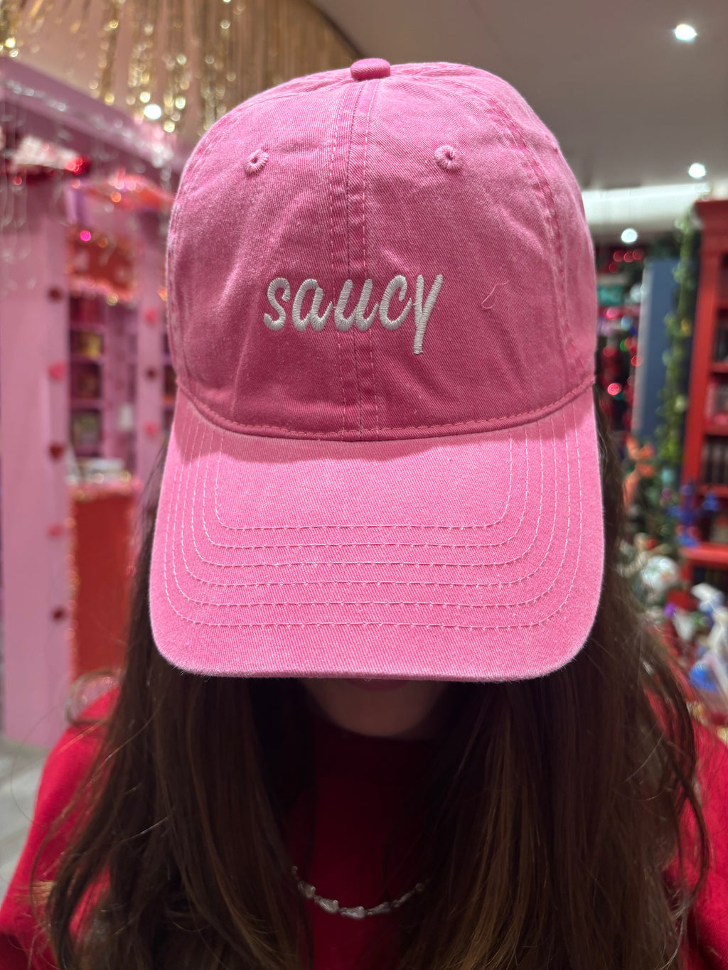The Saucy Baseball Hat - Pink