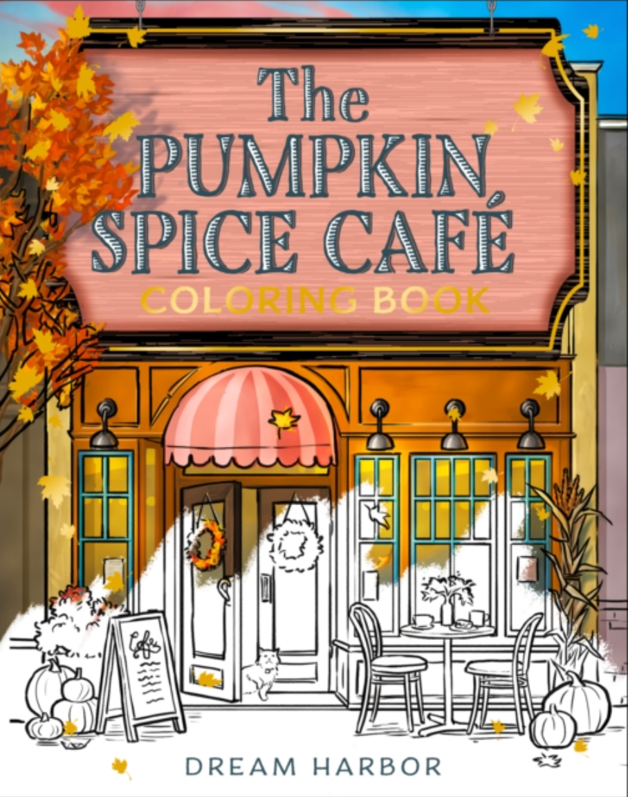 The Pumpkin Spice Cafe Colouring Book