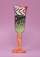 Champagne Flute Leather Bookmark