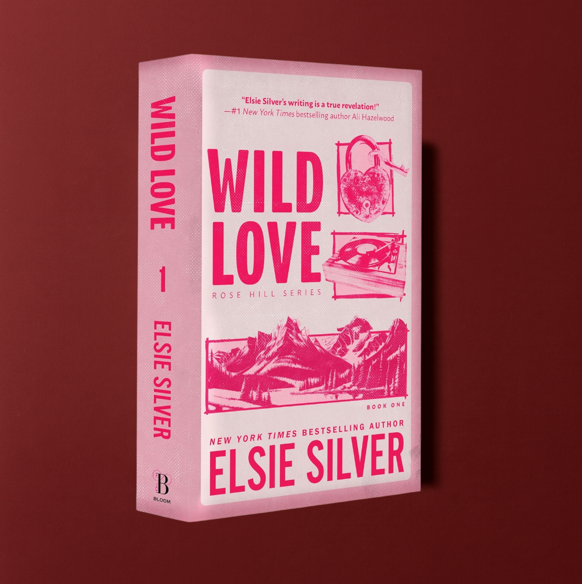 Book cover of 'Wild Love' by Elsie Silver on a red background

