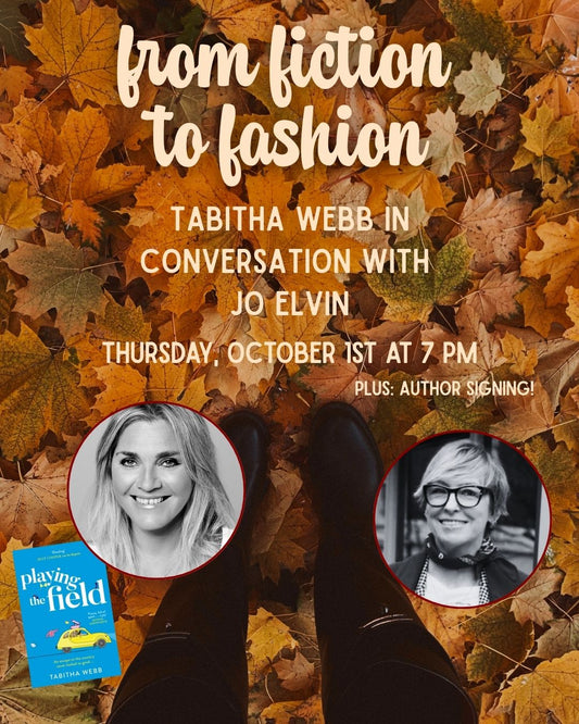 From Fashion to Fiction with Tabitha Webb (Oct 1st)